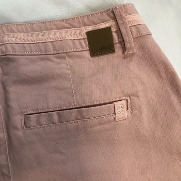 New Jag  Cadet Peony Denim Shorts  Pompom Hem Boho Pink Preppy NWT Preppy Sz 4 - Picture 6 of 10